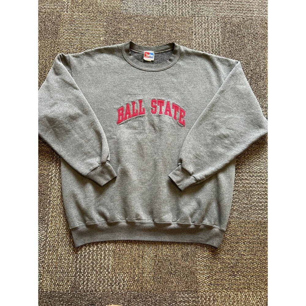 Ball State Cardinals Vintage Taylor Sportswear Made in USA Sweatshirt Size Large